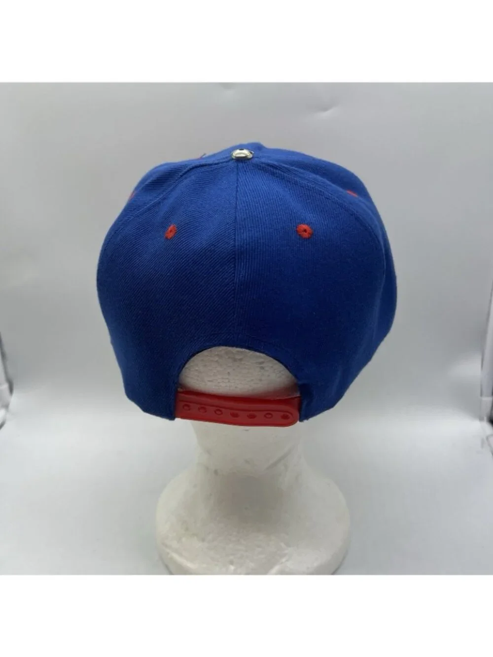 YO MTV Raps Hat Cap Snap Back Mens Blue Red Print Large Graphic